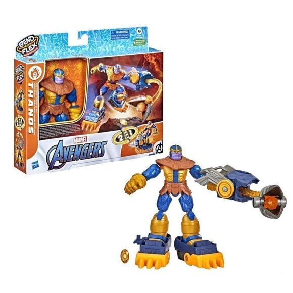 Marvel Avengers Bend and Flex Missions Thanos Fire Mission Figure - Picture 1 of 10